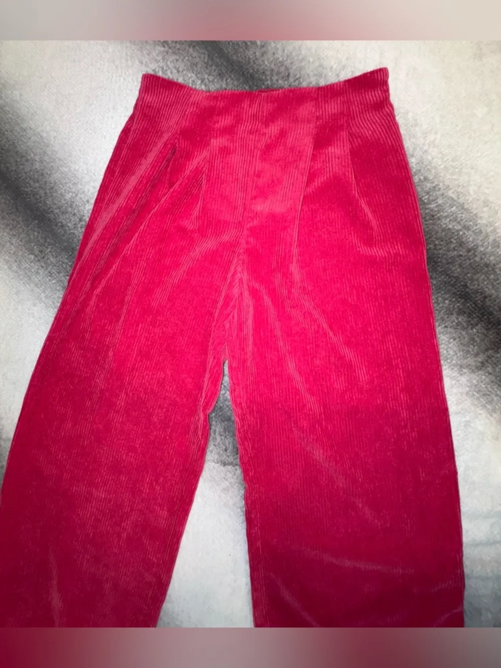 (B5)  NWOT Prologue Pink Corduroy Wide Leg Pants Size 6‎ High Rise Trouser